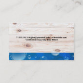 Logo reinigingsdiensten | Hout Visitekaartje (Achterkant)