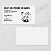 Logo reinigingsdiensten | Schoonmaak in vloeibare  Visitekaartje (Voorkant / Achterkant)