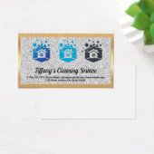 Logo reinigingsinrichting | Goud metaal Visitekaartje (Bureau)