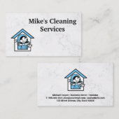 Logo reinigingsinrichting | Marmer | Maïde Logo Visitekaartje (Voorkant / Achterkant)