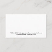 Logo reinigingsservice | Spuit en knijpen Visitekaartje (Achterkant)