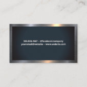 Logo reinigingssproei | Metaalgrens Visitekaartje (Achterkant)