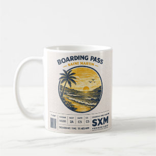 Logo Reis Saint Martin SXM Vintage Koffiemok