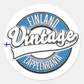 Logo reizen Lappeenranta Finland Ronde Sticker (Voorkant)
