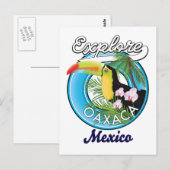 Logo reizen Oaxaca Mexico Briefkaart (Voorkant / Achterkant)