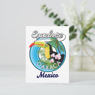 Logo reizen Oaxaca Mexico Briefkaart