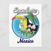 Logo reizen Oaxaca Mexico Briefkaart (Voorkant)