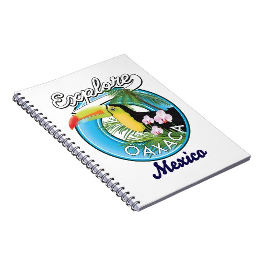 Logo reizen Oaxaca Mexico Notitieboek (Rechterzijde)