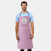 Logo Restaurant Bakery Catering Bakery. Roze Schort (Gedragen)