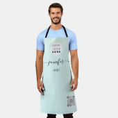 Logo restaurantbakkerij Aqua Schort (Gedragen)