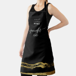 Logo Restaurants bakkerij Cakes Gold Black Schort