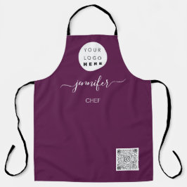 Logo Restaurants bakkerij catering Cake Paars Schort