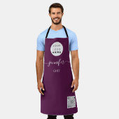 Logo Restaurants bakkerij catering Cake Paars Schort (Gedragen)