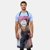 Logo Restaurants bakkerijkeukens Roze schijven Schort (Gedragen)