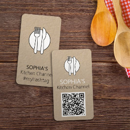  Logo Restaurants & KeukenkanaalQR-code Visitekaartje