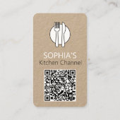  Logo Restaurants & KeukenkanaalQR-code Visitekaartje (Achterkant)