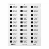Logo Retouradreslabels Voeg uw zakelijke Logo toe Etiket (Full Sheet)