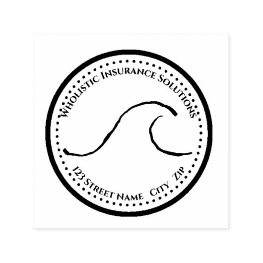 Logo Retourstempel Zelfinktende Stempel (Design)