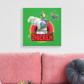 Logo Robot Chicken Character Canvas Afdruk (Insitu (Woonkamer))