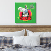 Logo Robot Chicken Character Canvas Afdruk (Insitu (Slaapkamer))