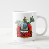 Logo Robot Chicken Character Grote Koffiekop (Rechts)