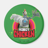 Logo Robot Chicken Character Magneet (Voorkant)