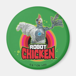 Logo Robot Chicken Character Magneet