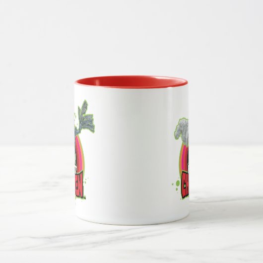 Logo Robot Chicken Character Mok (Midden)