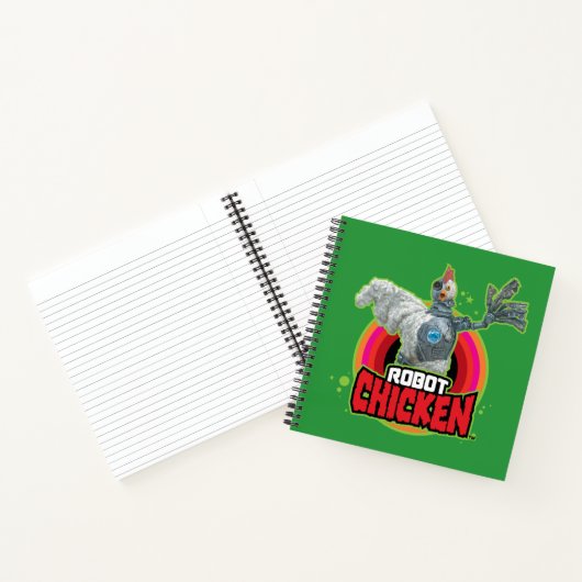 Logo Robot Chicken Character Notitieboek (Binnen)