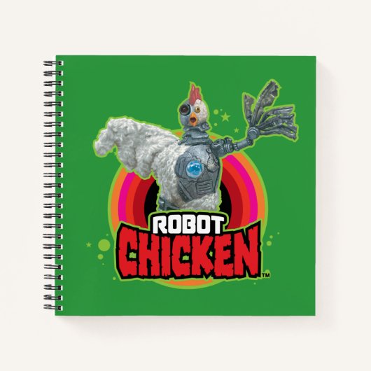 Logo Robot Chicken Character Notitieboek (Voorkant)