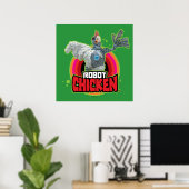 Logo Robot Chicken Character Poster (Thuiskantoor)