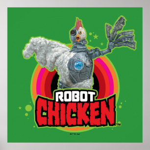 Logo Robot Chicken Character Poster