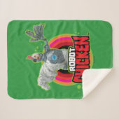 Logo Robot Chicken Character Sherpa Deken (Voorkant (horizontaal))