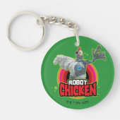 Logo Robot Chicken Character Sleutelhanger (Voorkant)