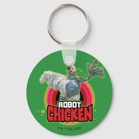 Logo Robot Chicken Character Sleutelhanger (Voorkant)