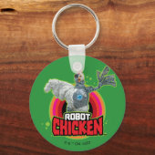 Logo Robot Chicken Character Sleutelhanger (Voorkant)