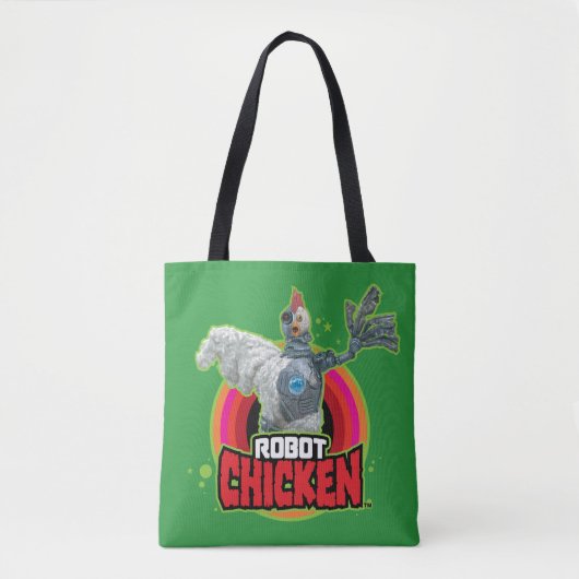 Logo Robot Chicken Character Tote Bag (Voorkant)