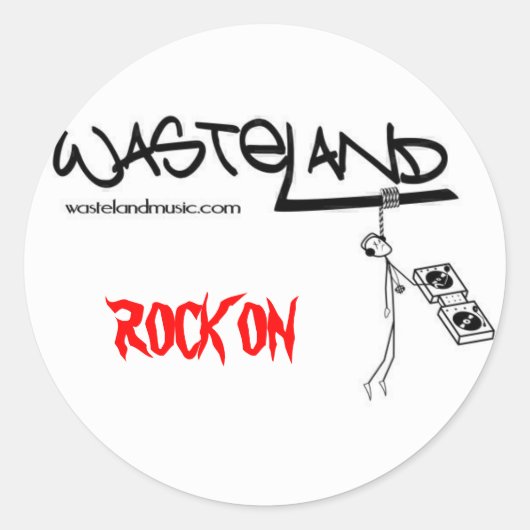 LOGO/ROCK OP STICKER (Voorkant)