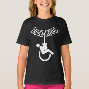 Logo Rolstoel rock en Roll — Kinderen T-Shirt