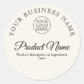  Logo Ronde Sticker (Voorkant)