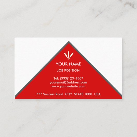 Logo-Rood en wit Visitekaartje (Achterkant)