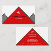 Logo-Rood en wit Visitekaartje (Voorkant / Achterkant)