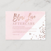 Logo roos gouden brij waterverf nazorg visitekaartje (Achterkant)