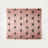 Logo Roos Gouden Glitter Stap Foto Achtergrond her Wandkleed (Voorkant (horizontaal))