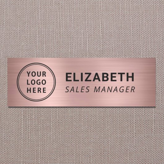 Logo Rose Goud Werk Naamplaatje