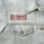 Logo Rose Goud Werk Naamplaatje (In situ)