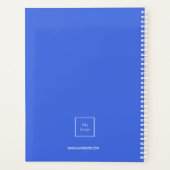 Logo Royal Blue Monogram initialen Business 2026 Planner (Achterkant)