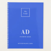 Logo Royal Blue Monogram initialen Business 2026 Planner (Voorkant)