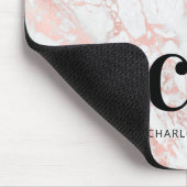 Logo-rozegoudmonogram marmer muismat (Hoek)