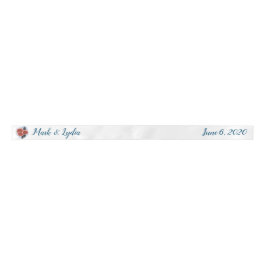 Logo Rozen Waterverf paren Satijnen Lint